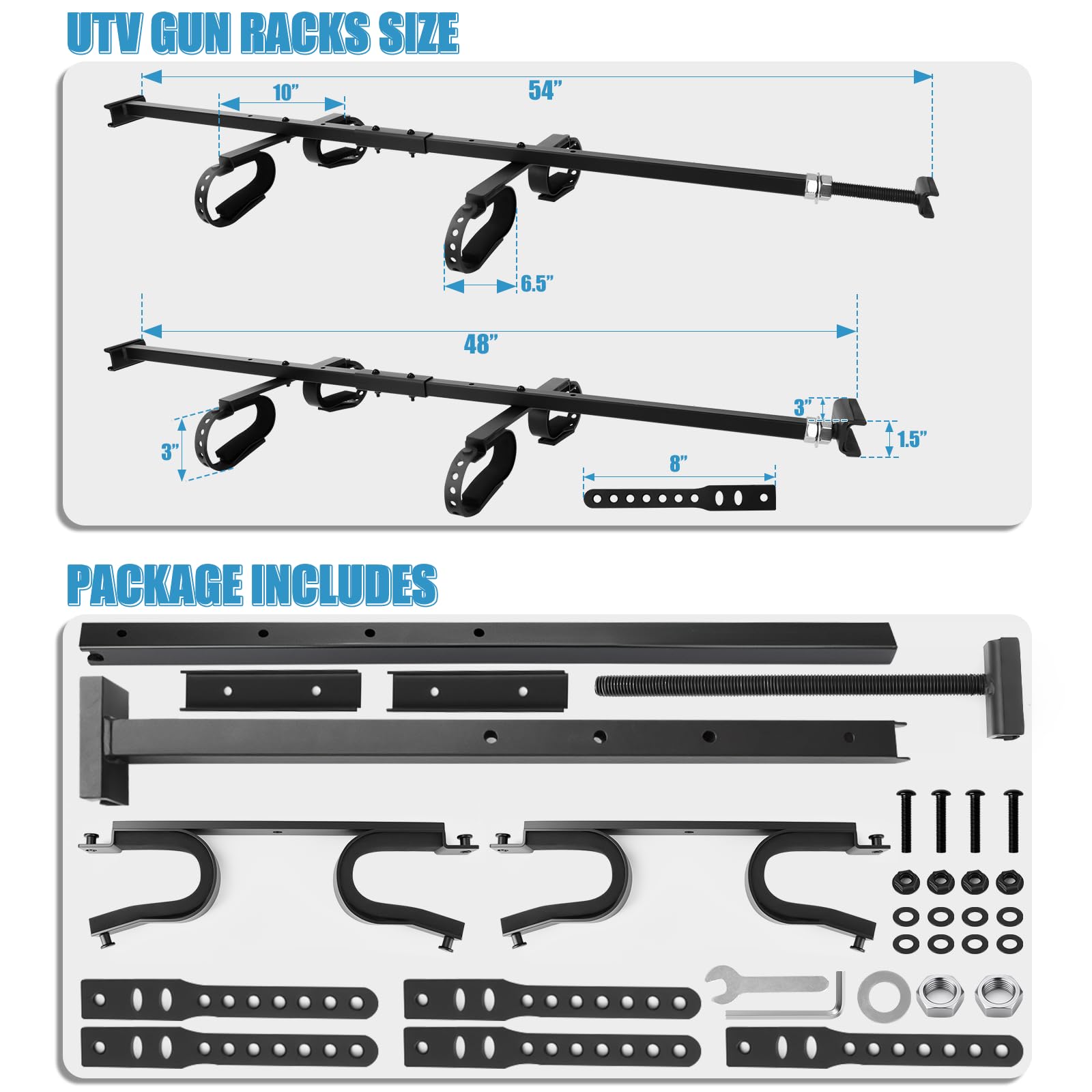 Drieaco close-up of U-bracket and fasteners demonstrating sturdy attachment