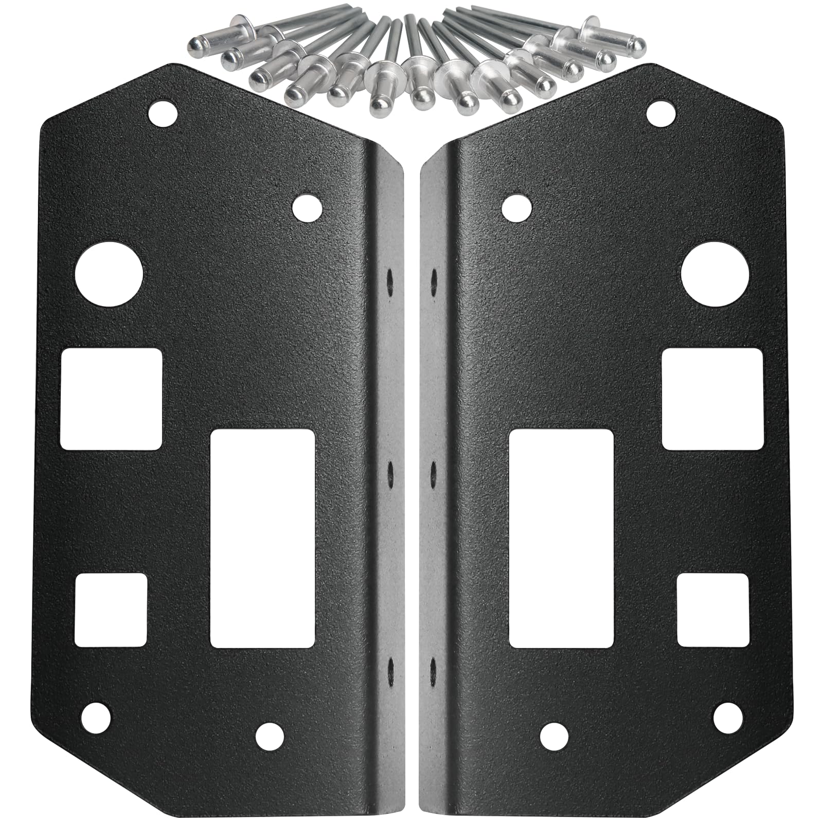 Drieaco front view of reinforcement plates showing fit and finish benefit