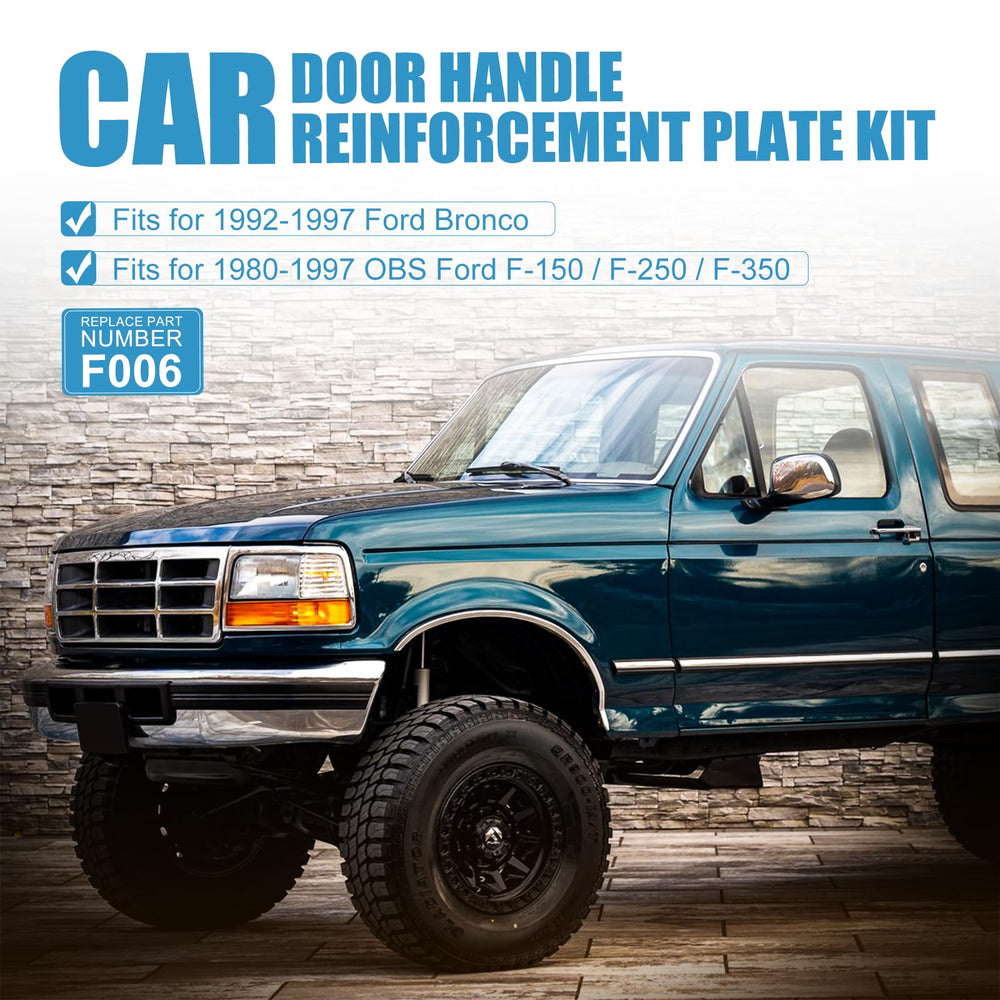Drieaco side profile of plate aligned to handle area for direct-fit assurance