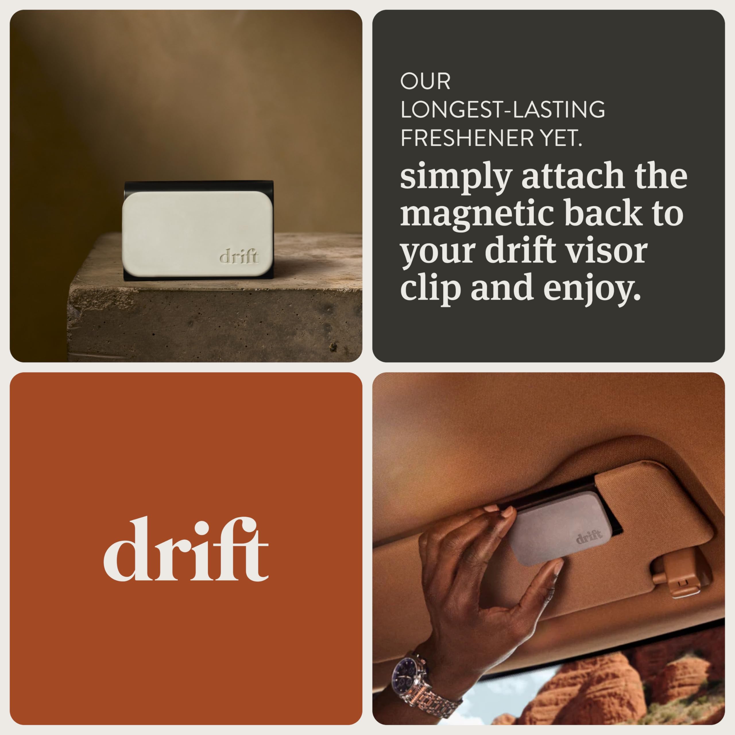 drift product in a car interior creating a fresh pine atmosphere