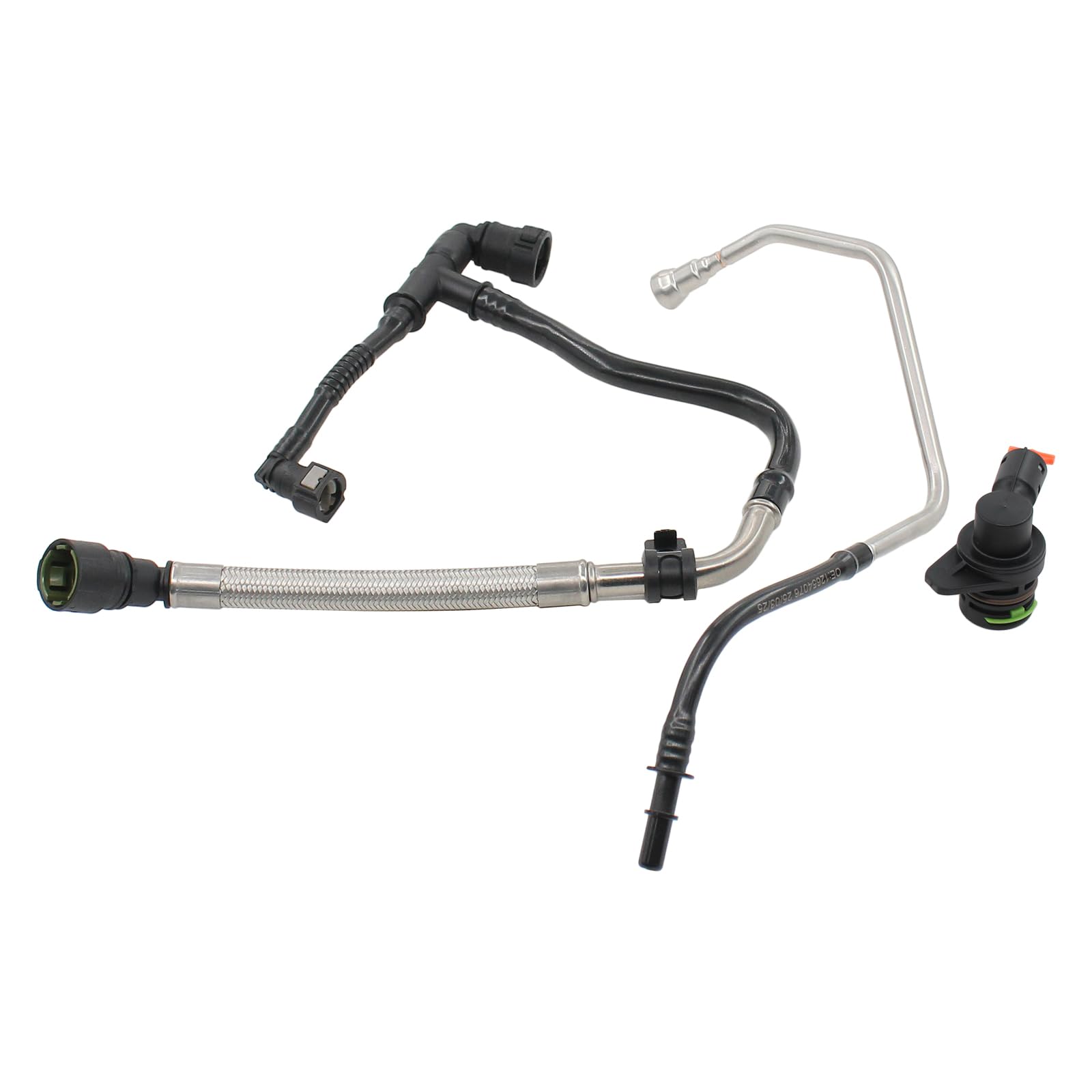 DriveFix front view of crankcase PCV tube assembly showing complete fitment benefits