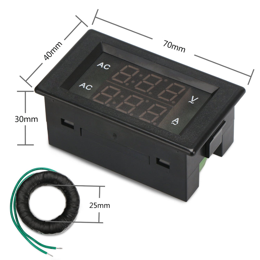 DROK side profile showing slim depth for compact panel mounting convenience