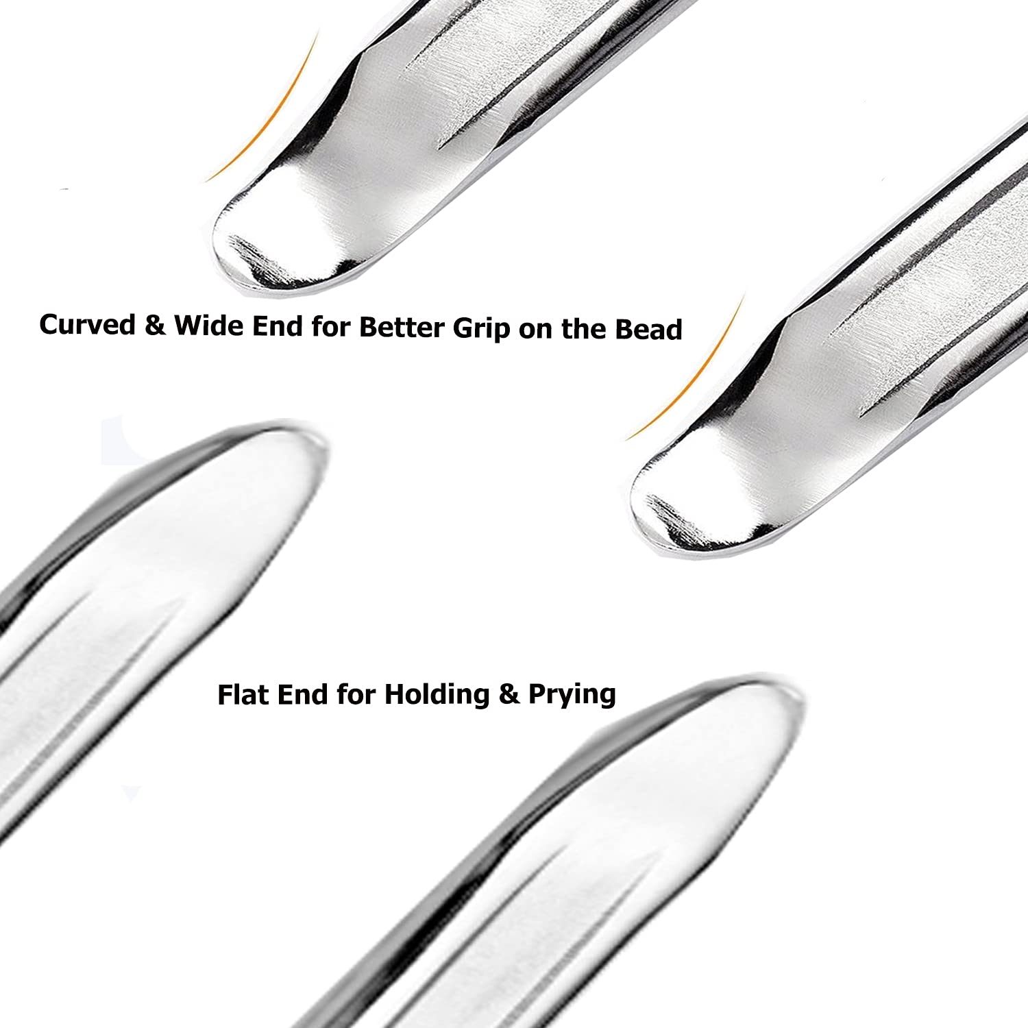 Dr.Roc iron tip rounded edge detail protecting inner tubes during prying