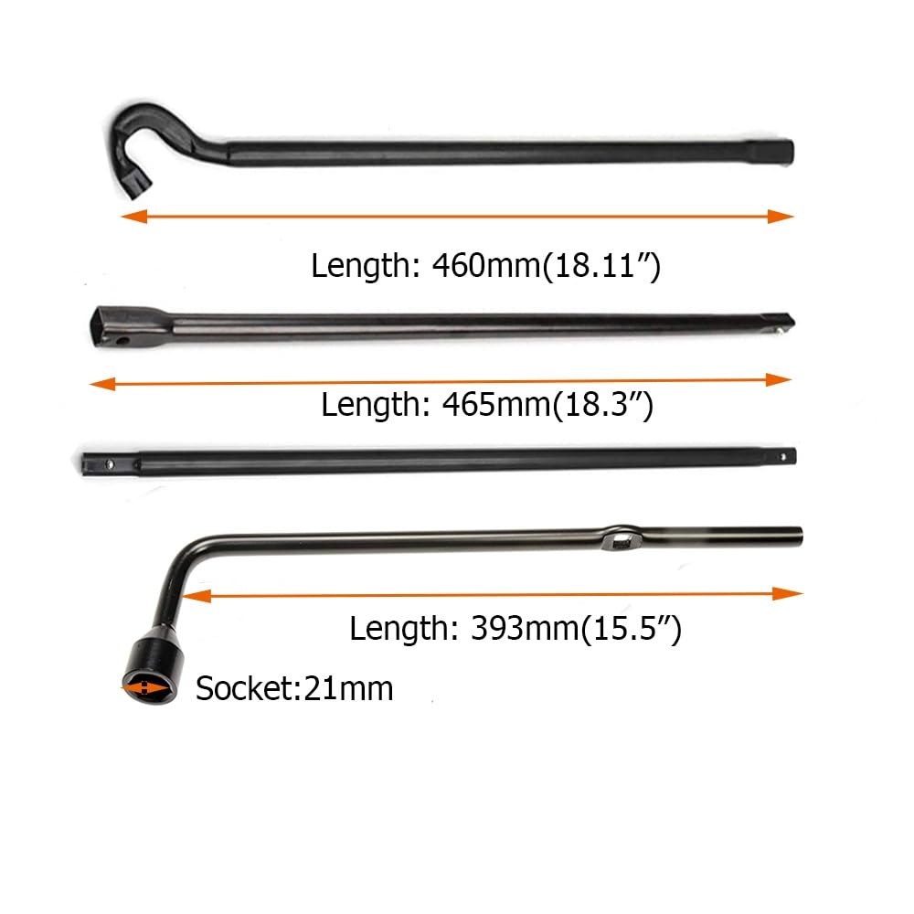 Dr.Roc lug wrench in use removing wheel nut demonstrating ease and secure fit