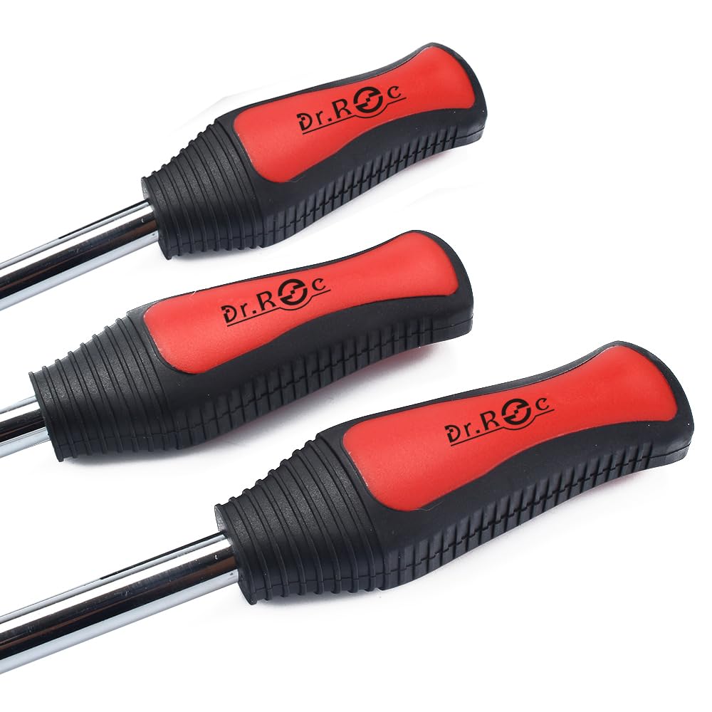 Dr.Roc valve stems and 4-way tool arranged to show quick repairs