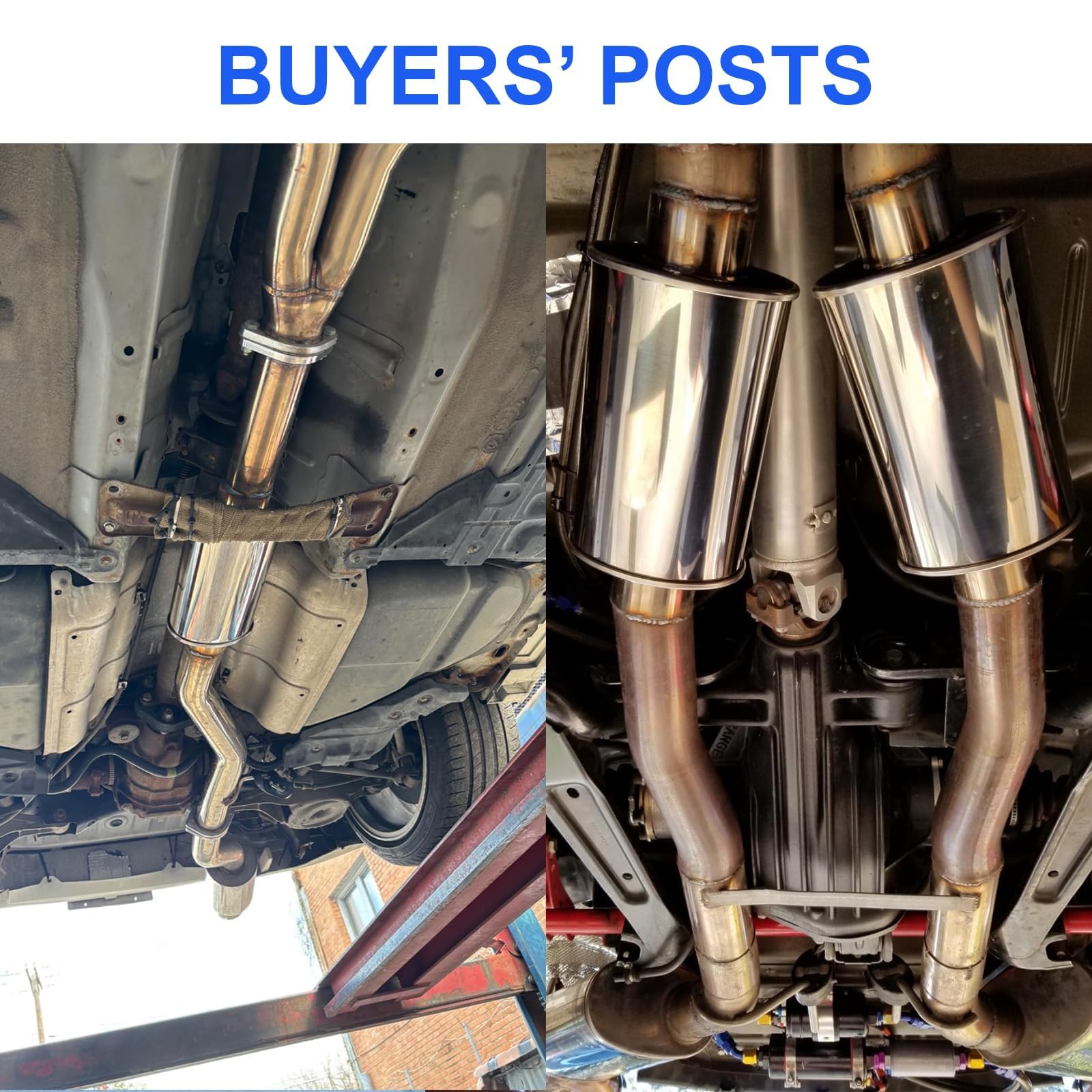 Drynochet muffler in garage with tools, illustrates easy installation for enthusiasts