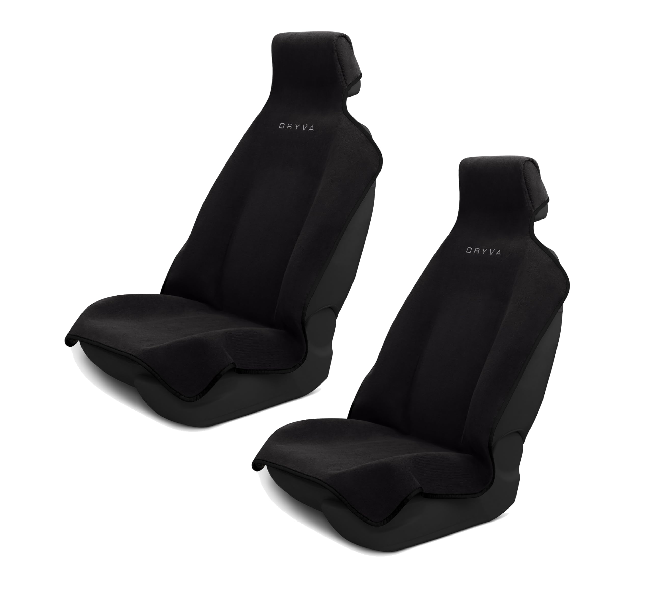 Dryva front view installed showing full seat protection and comfort