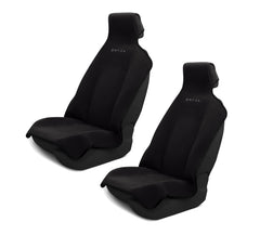 Dryva front view installed showing full seat protection and comfort