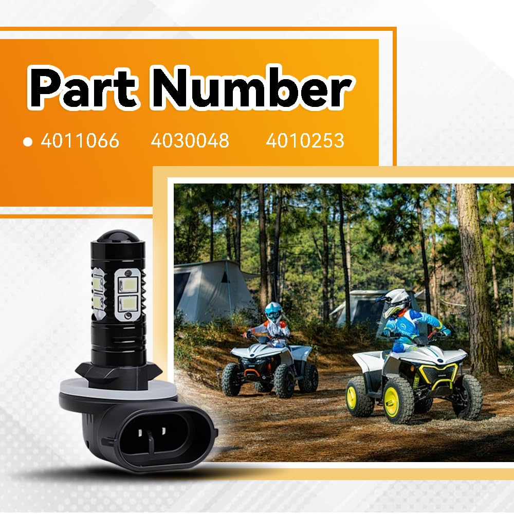 DSkoiph bulb installed on Polaris Sportsman demonstrating straightforward fit