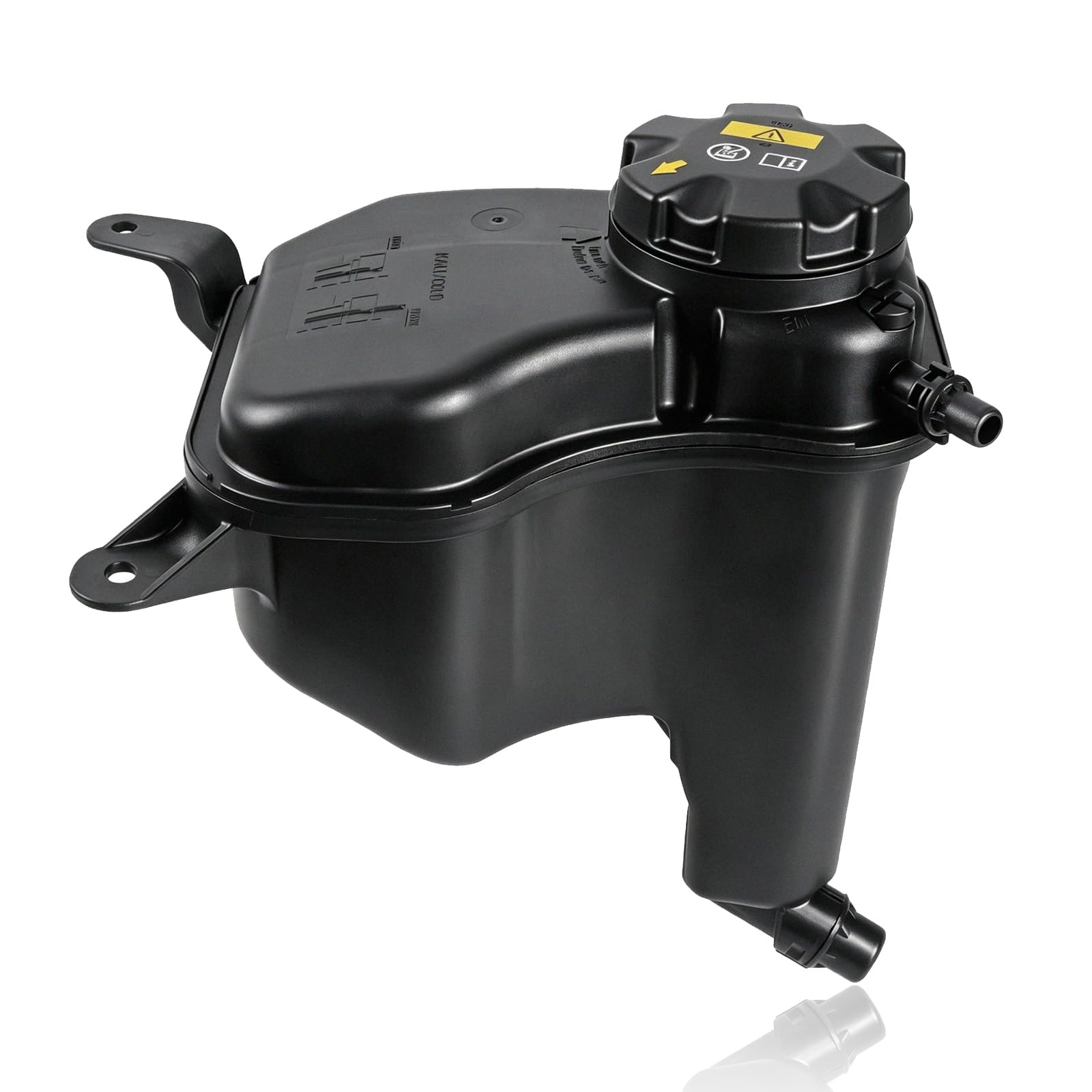 Dtomi reservoir front view showing tank shape and reliable fit