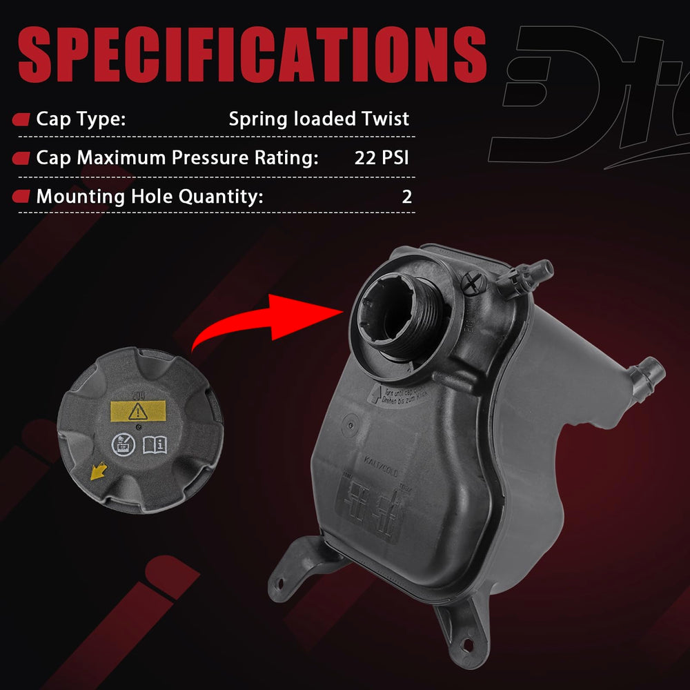 Dtomi reservoir fluid level markings for accurate coolant monitoring