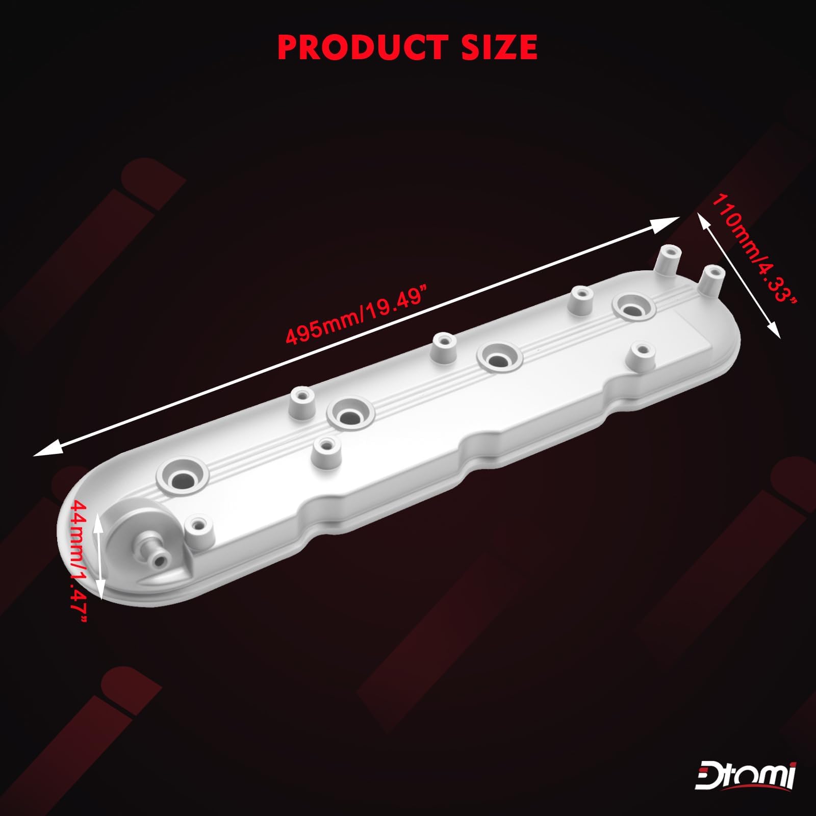 Dtomi valve cover bolts and hardware showing zinc-coated bolts for corrosion resistance