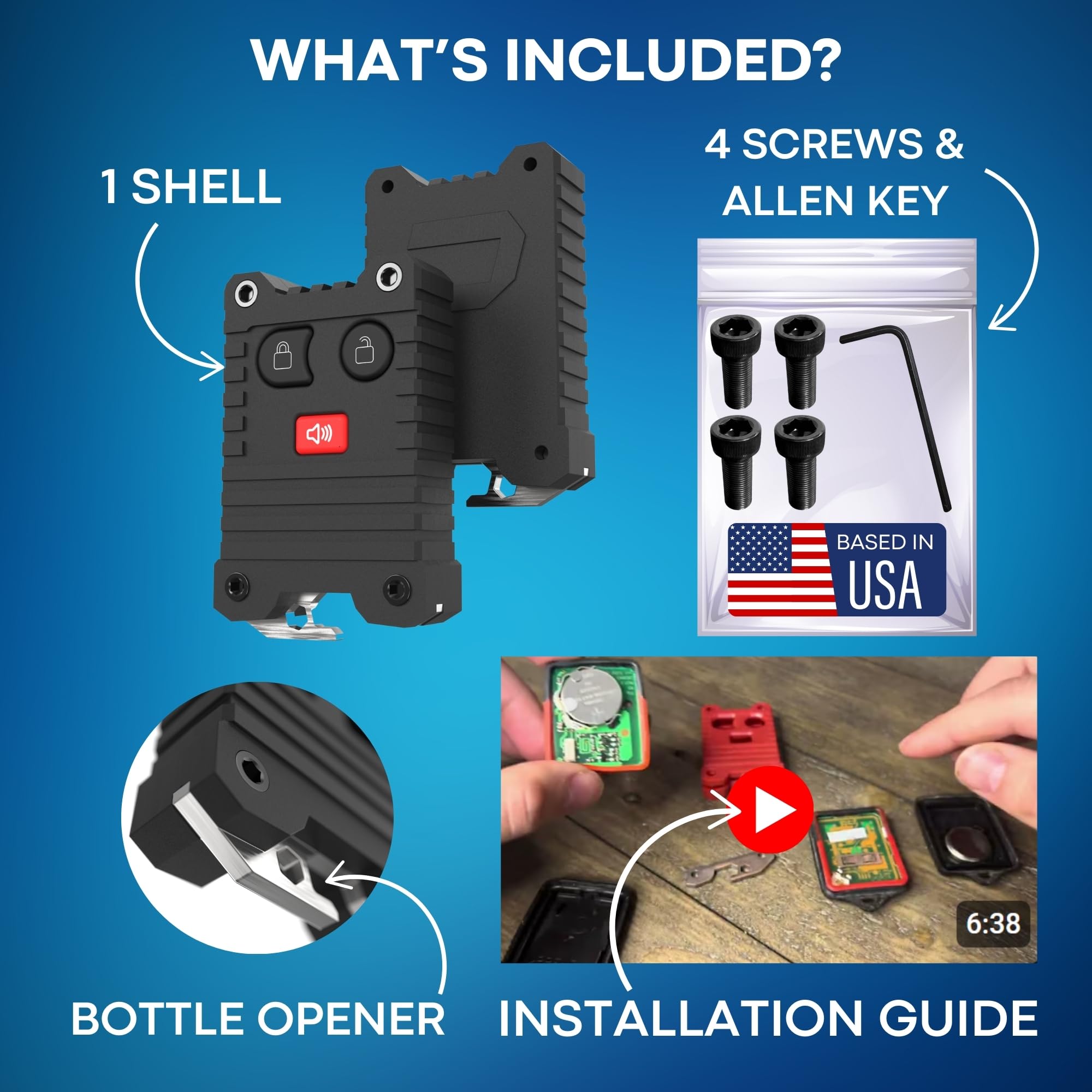 Dubbs Hardware built-in bottle opener for quick convenience