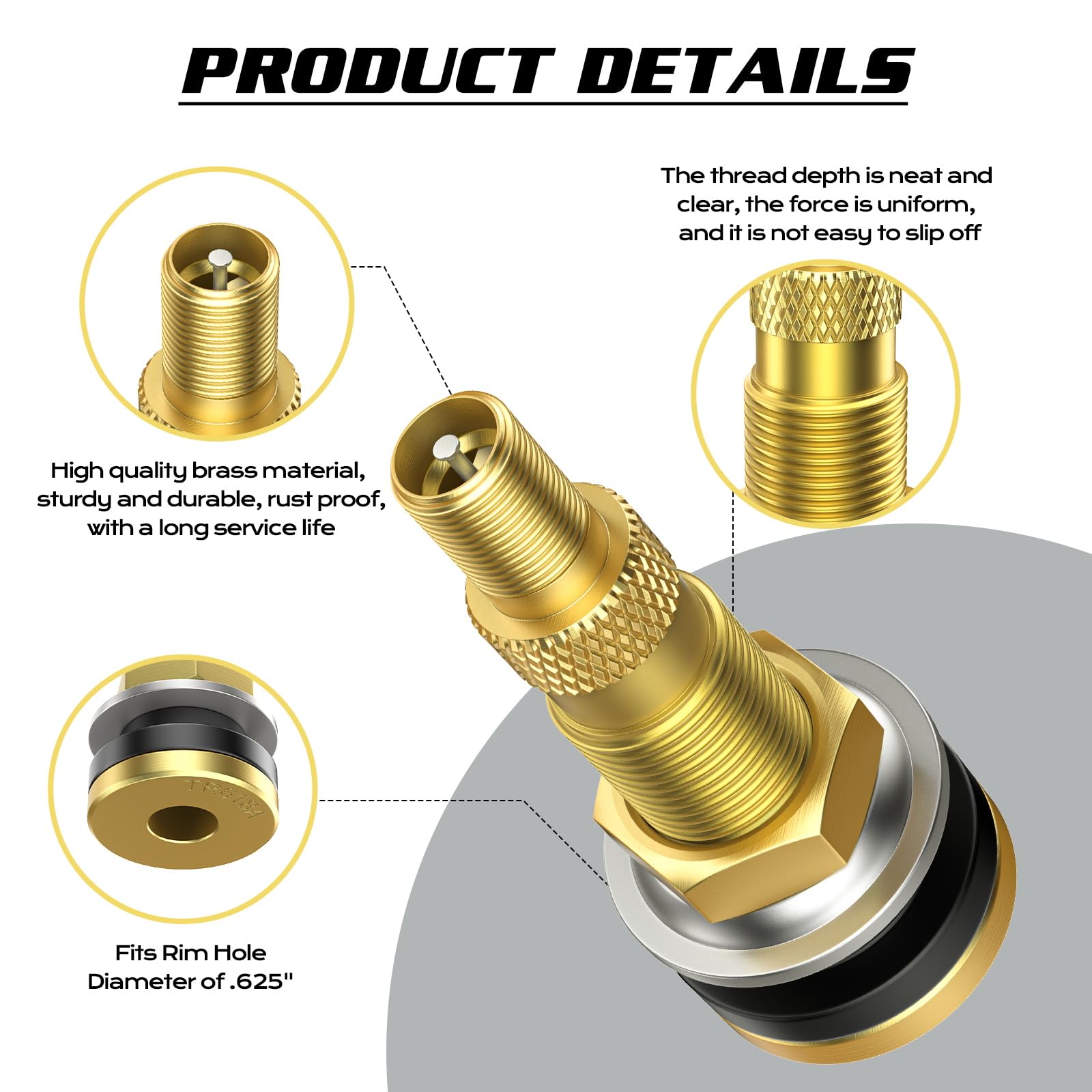 Dueilgo TR618A seal and base close-up highlighting airtight EPDM benefit