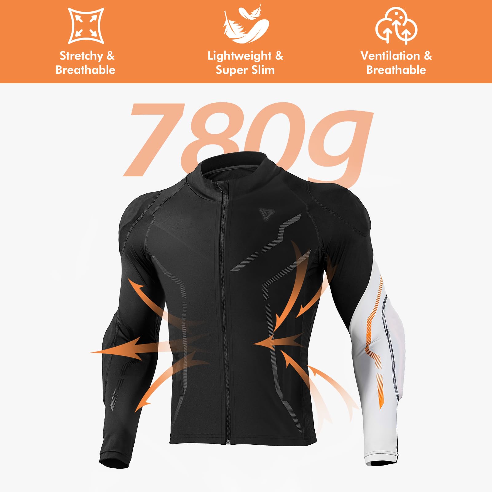 DUHAN fabric detail showing breathable Lycra blend for cool rides