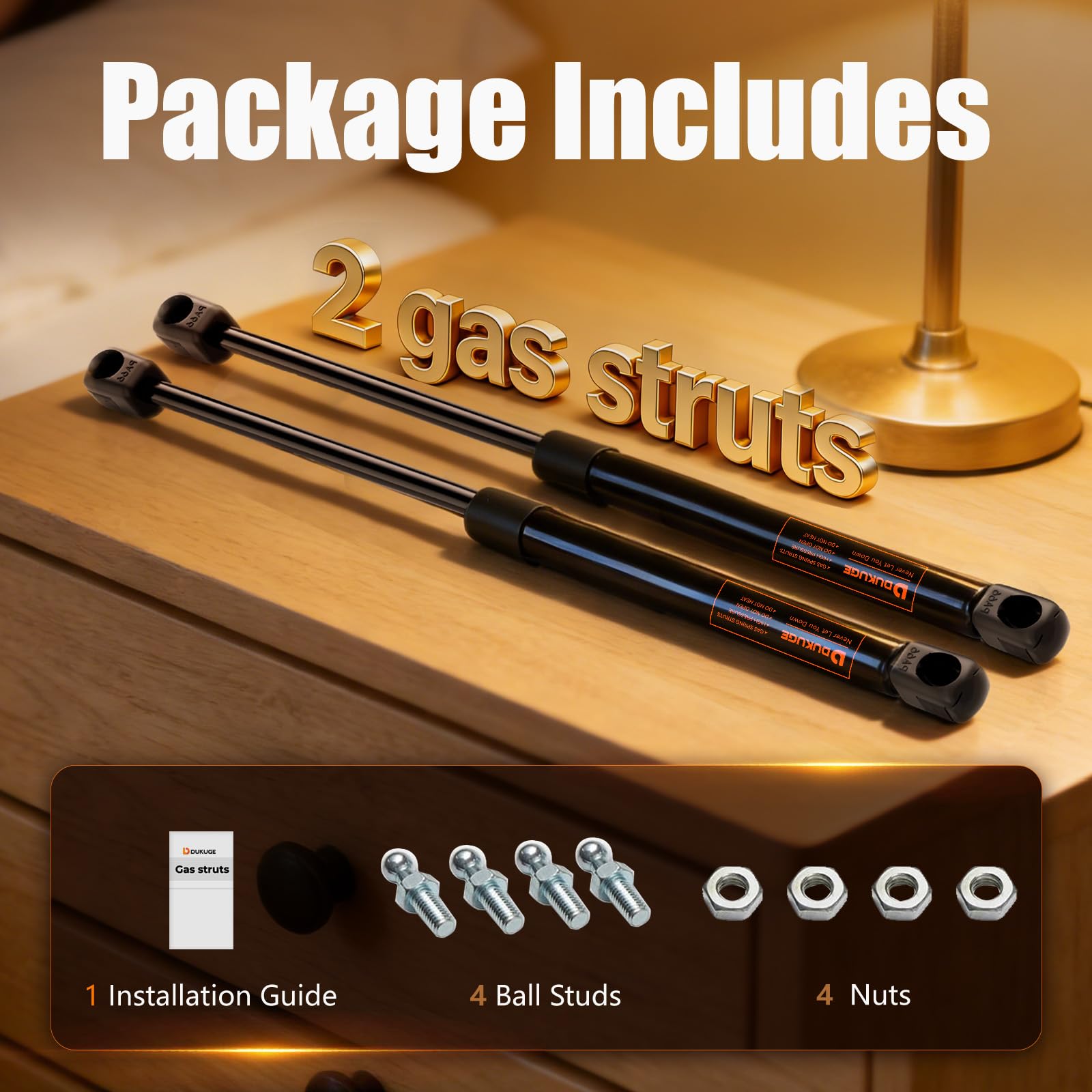 Dukuge installation guide and included parts kit to simplify replacement or DIY setup