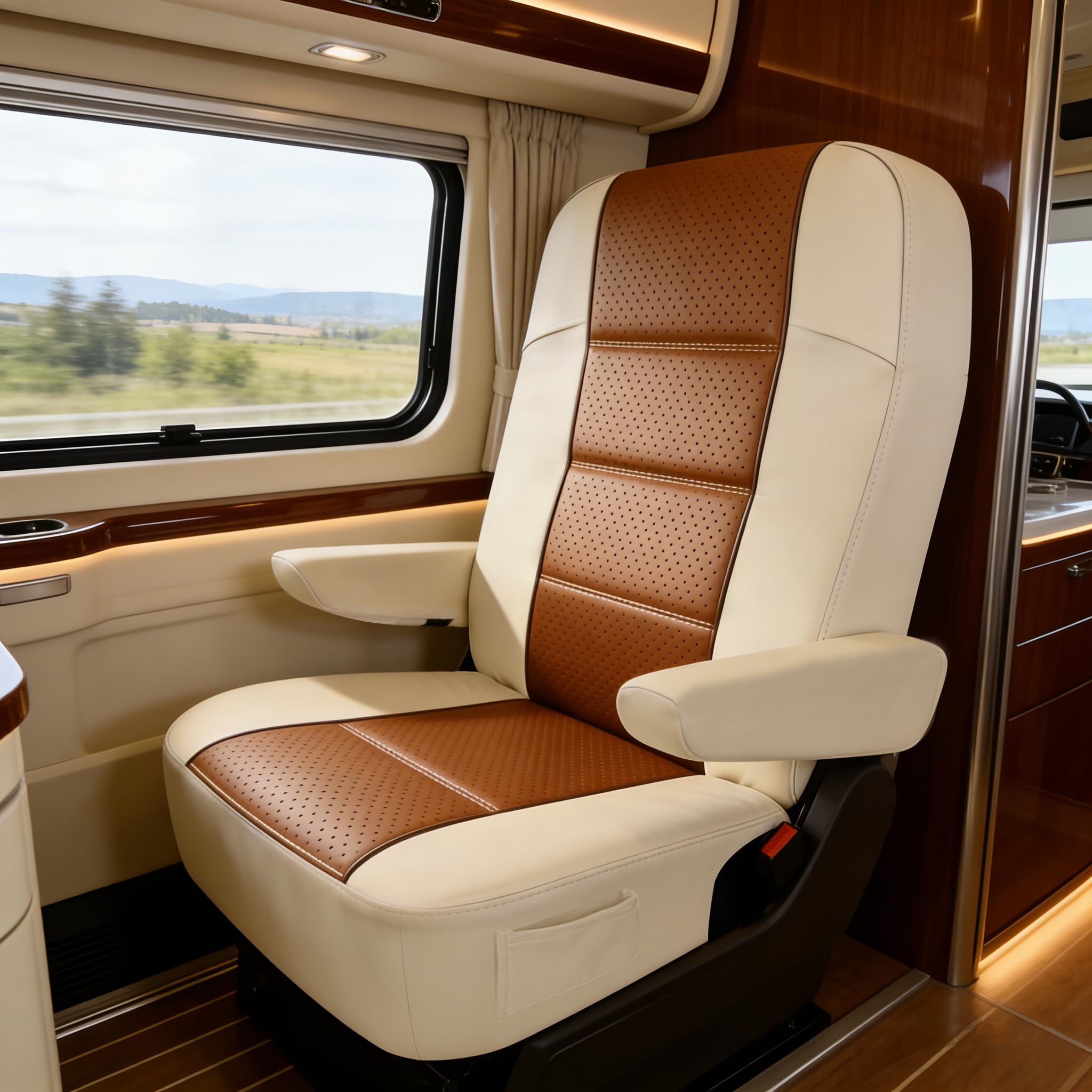 Dulepax installed in RV cockpit demonstrating neat fit and enhanced interior