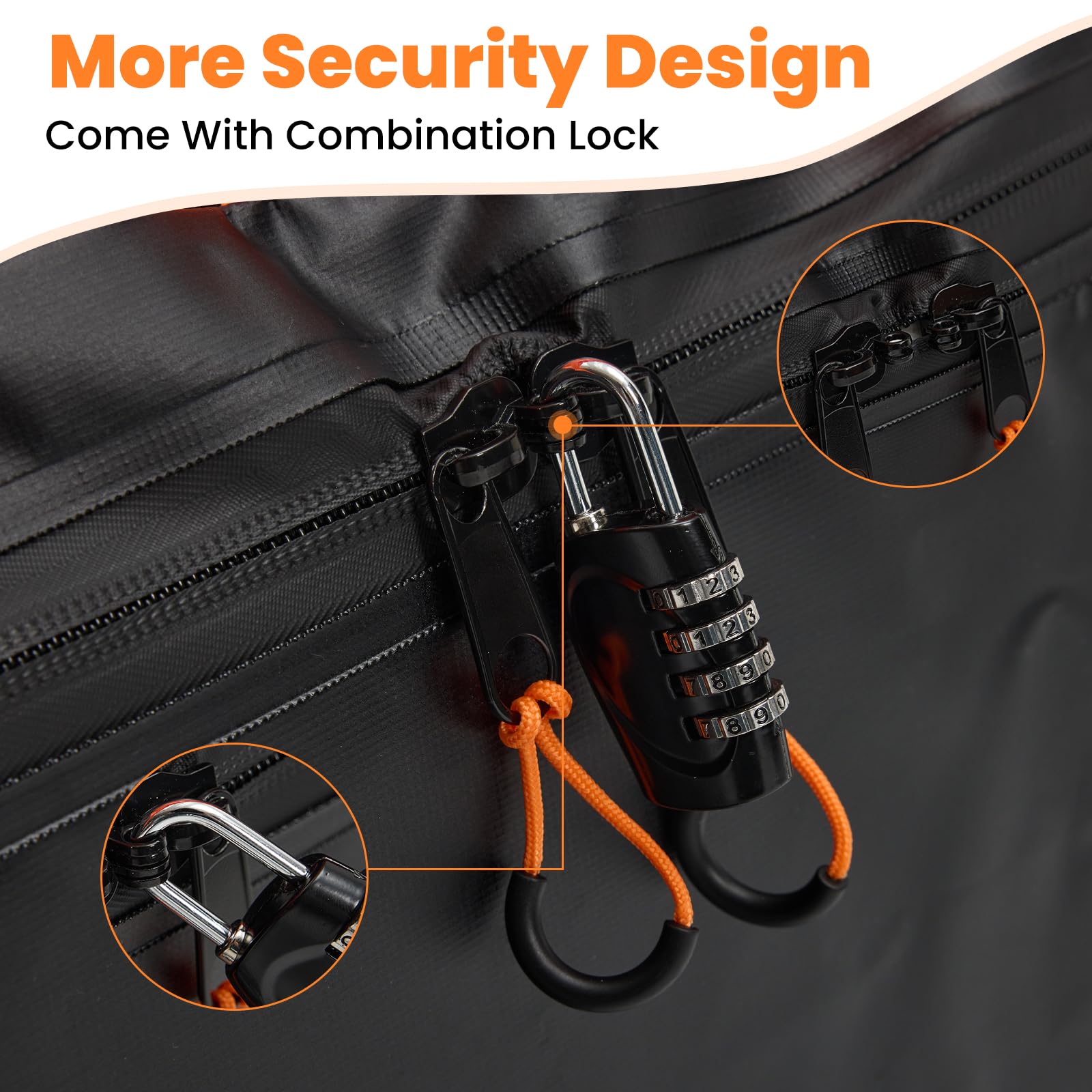 DUMOS carrier folded into storage bag illustrating compact packing and space saving