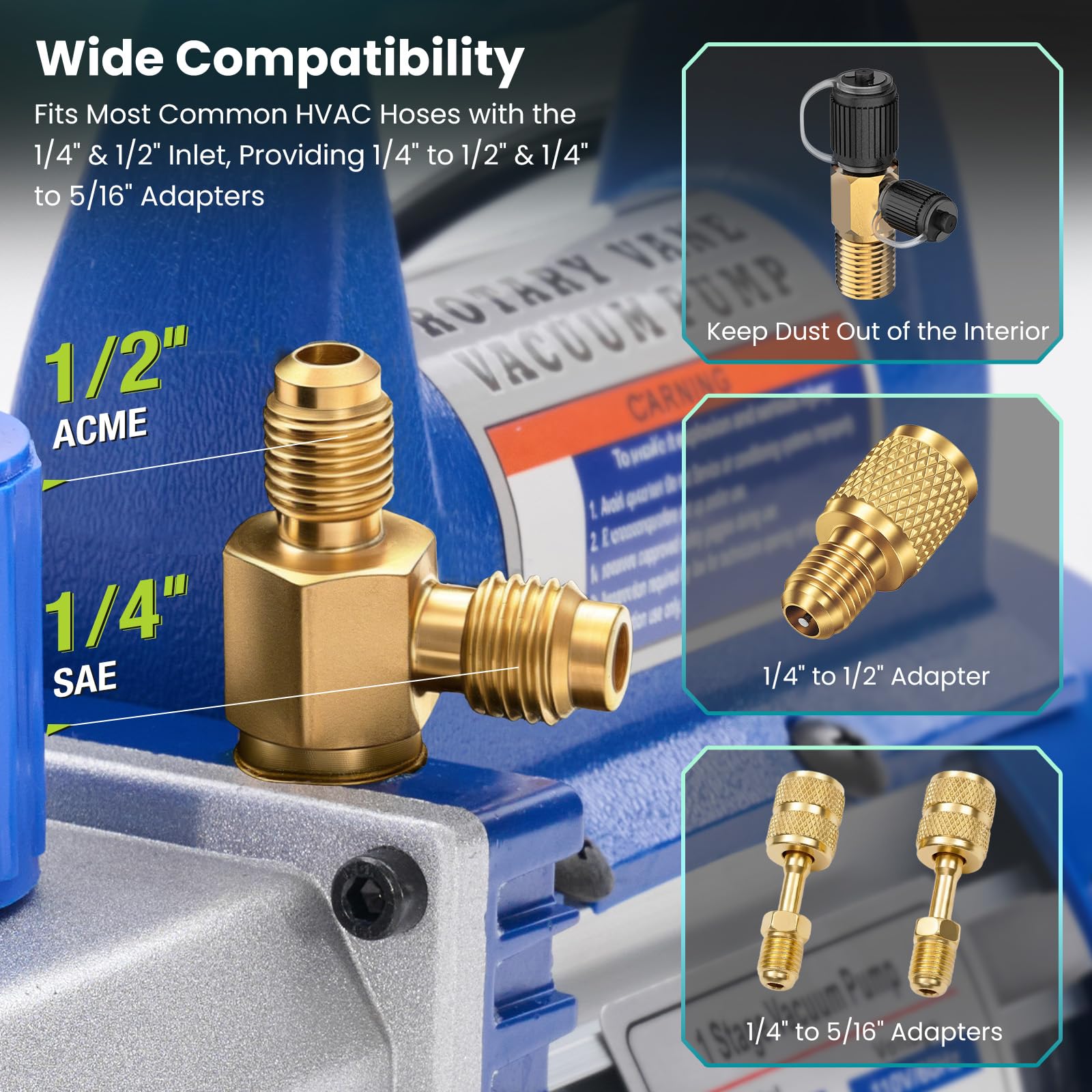 DUMOS pump cooling fan and motor housing detail for sustained operation and thermal protection