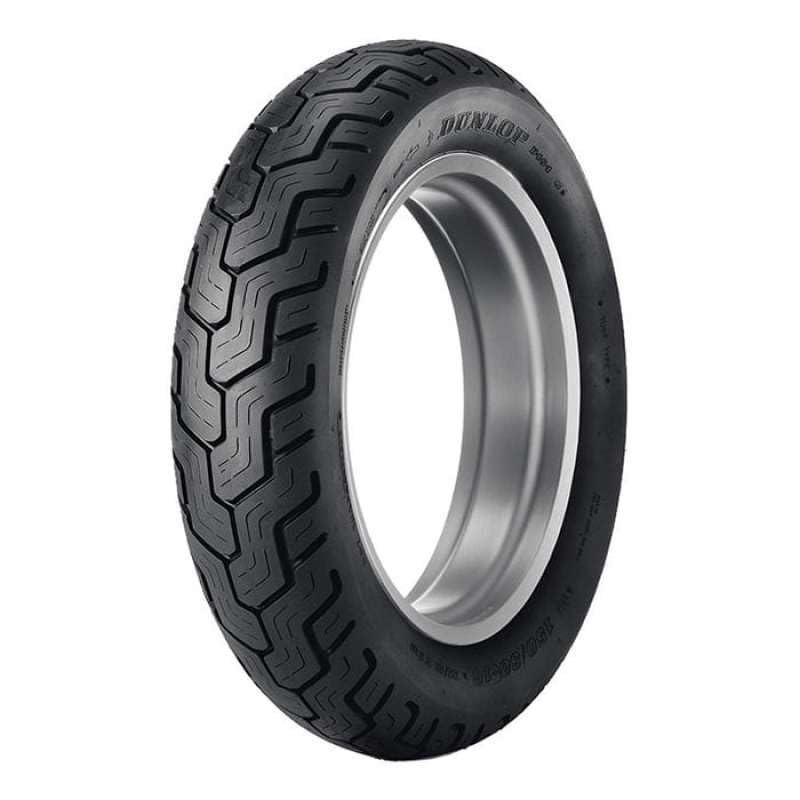 DUNLOP D404 close-up tread texture showing compound benefits for mileage