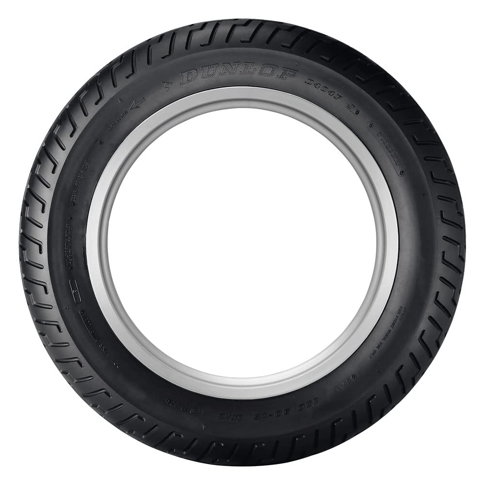 DUNLOP D404 sidewall label detail showing size and load info for correct fit