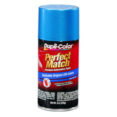 Dupli-Color can front view showing Bahama Blue label and easy application benefit