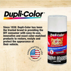 Detailed Alpine Green gloss texture showing Dupli-Color finish that resists heat and fluids