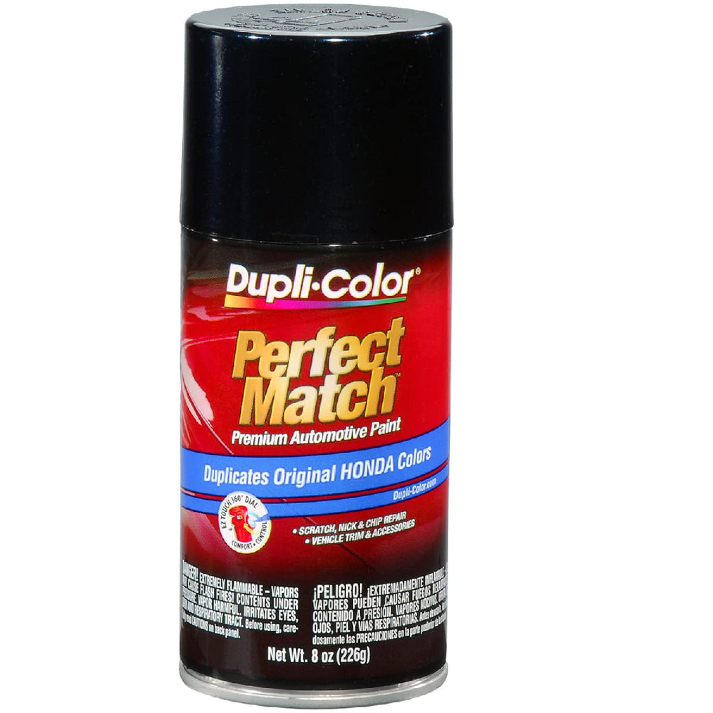 Dupli-Color can front label showing B92P Honda color and clear brand benefit