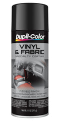 Dupli-Color gloss black can showing label and nozzle, showcasing ease of use