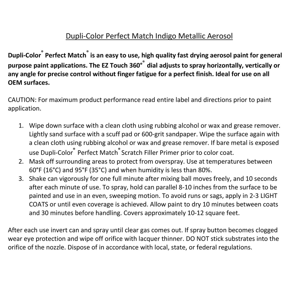Dupli-Color label close-up with paint code WA9792 for correct color matching