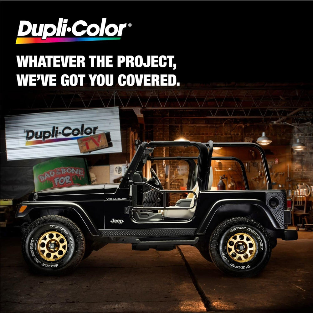 Dupli-Color label close-up showing product name and usage guidance for confident purchase