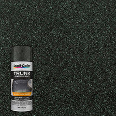 Dupli-Color close-up view of black and aqua spatter pattern showing realistic OEM texture