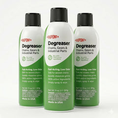 DuPont aerosol can front label showing fast-clean benefit