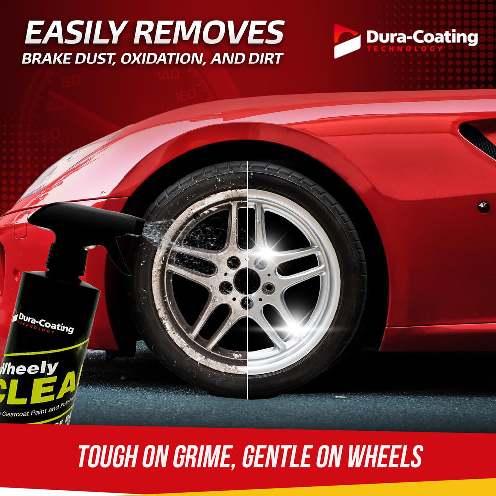 DURA-COATING TECHNOLOGY close-up foam breaking down brake dust for easier removal
