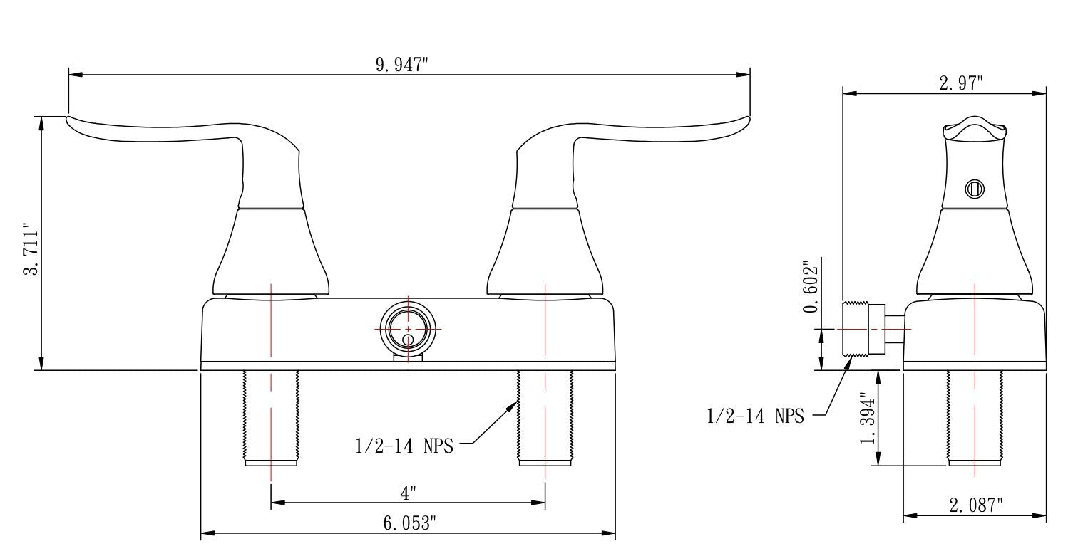 Dura Faucet brushed satin nickel texture resisting water spots and corrosion