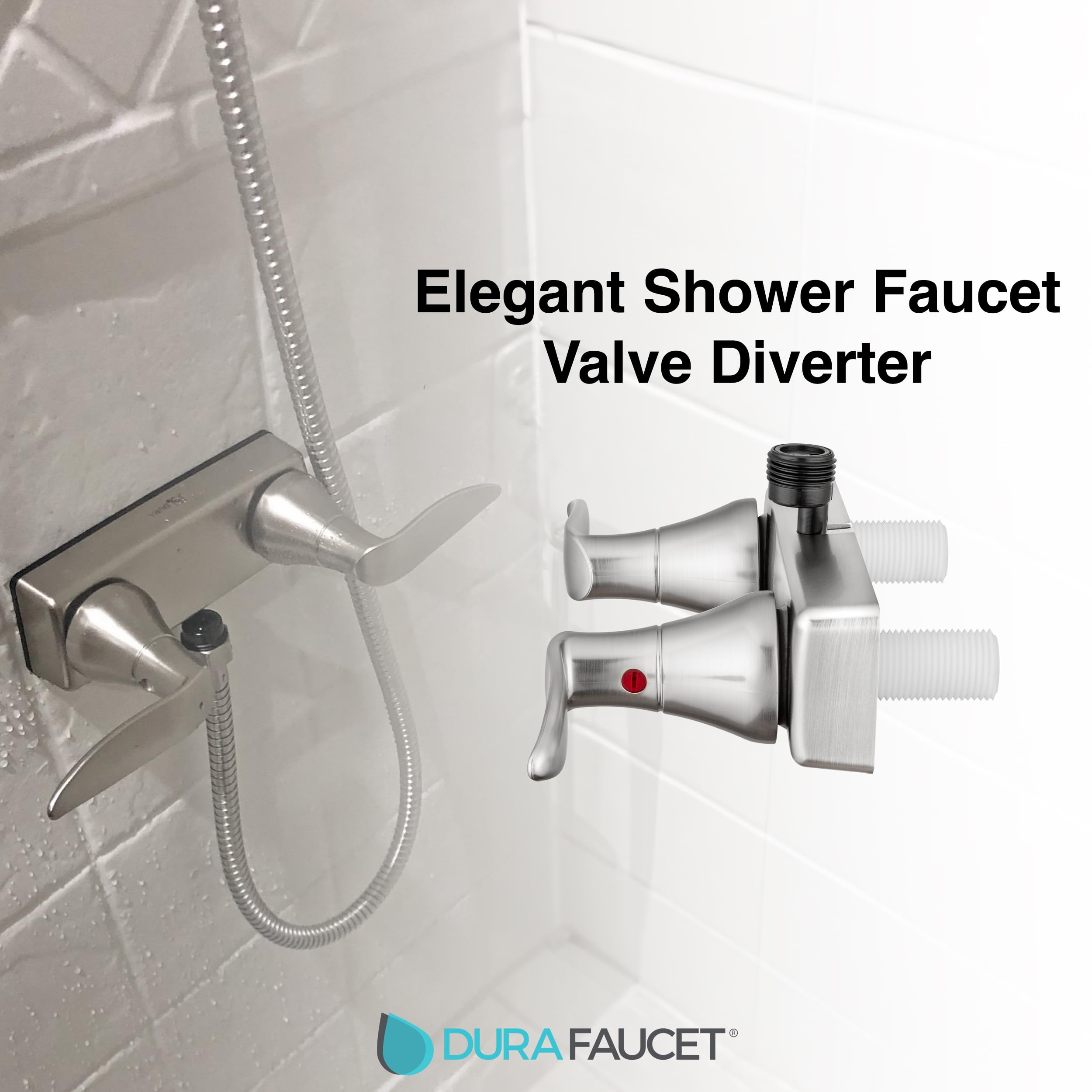 Dura Faucet close-up of winged lever detail for easy grip and adjustment
