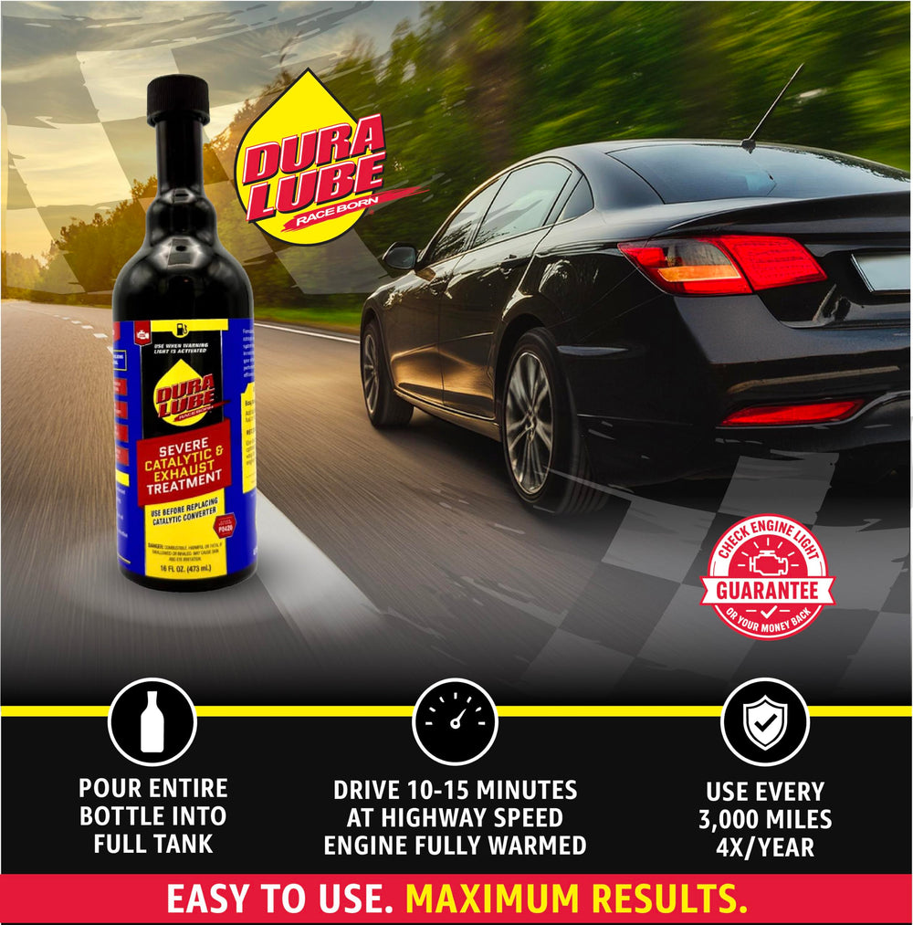 Dura Lube in a garage setting with a car to show maintenance convenience