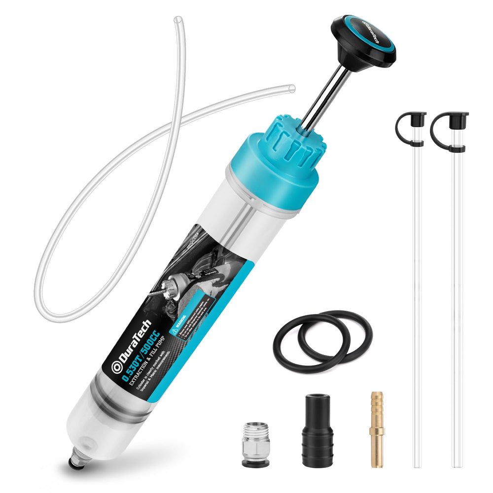 DURATECH front view assembled extractor showing kit contents and compact design