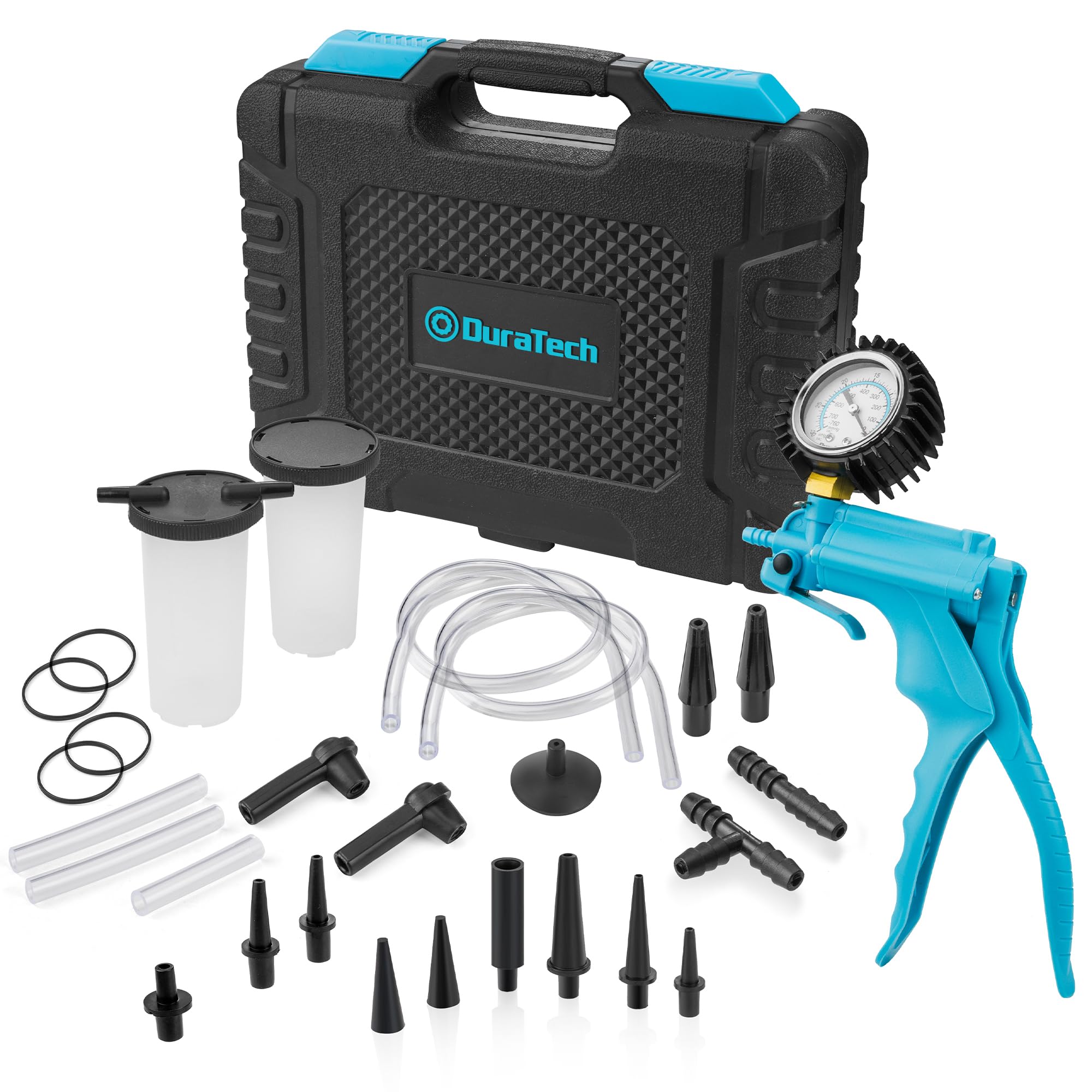 DURATECH front view of complete kit showing portable case and components for easy transport
