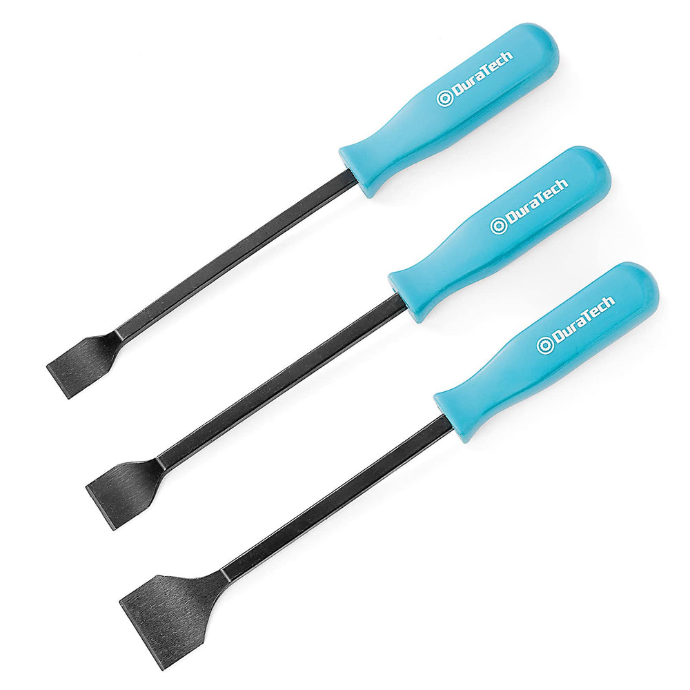 DURATECH front view of 3-piece scraper set, durable and compact