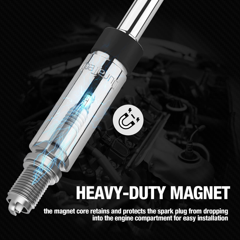 DURATECH socket in use inside a tight engine bay demonstrating swivel access benefit
