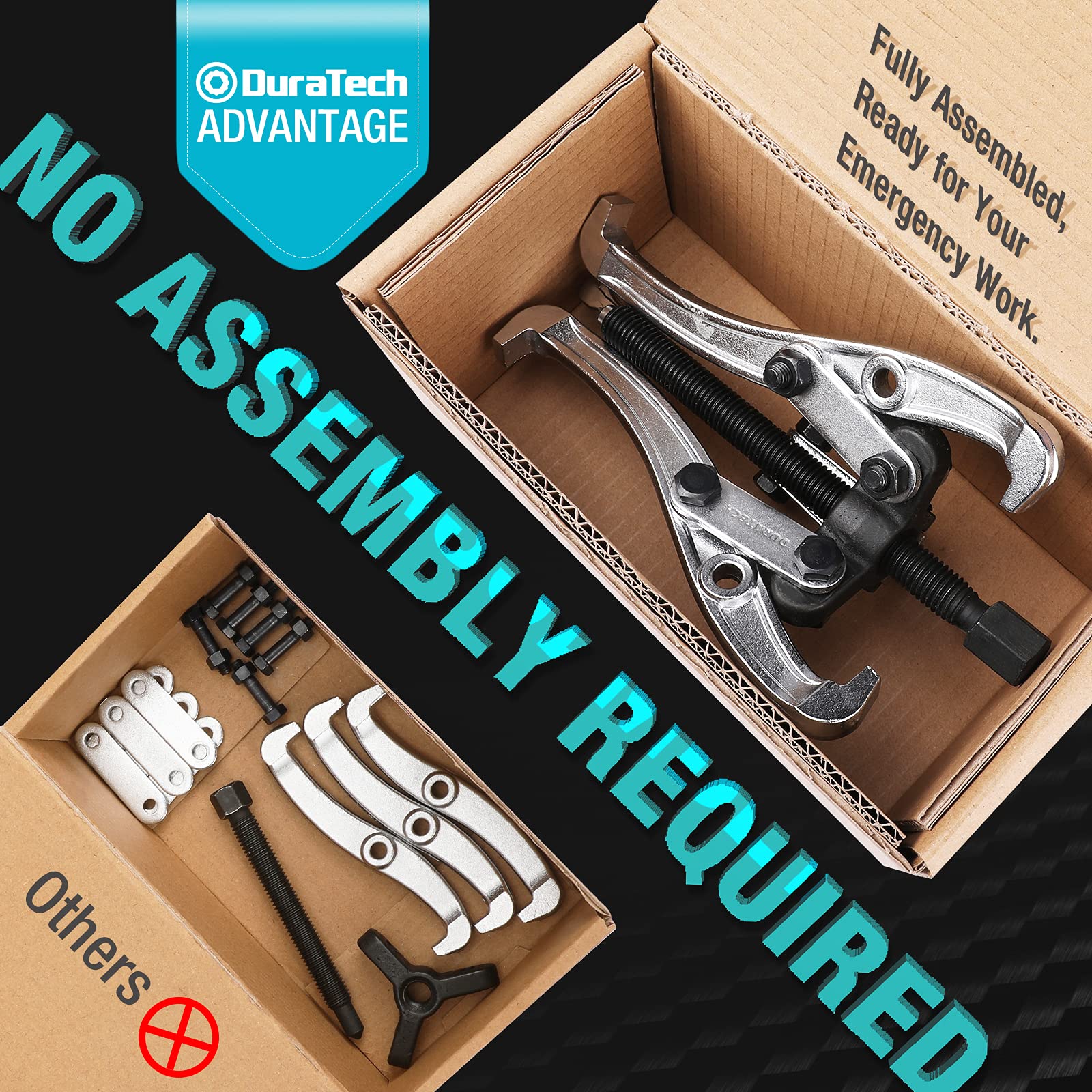 DURATECH jaw close-up, chrome-plated claws for corrosion resistance benefit