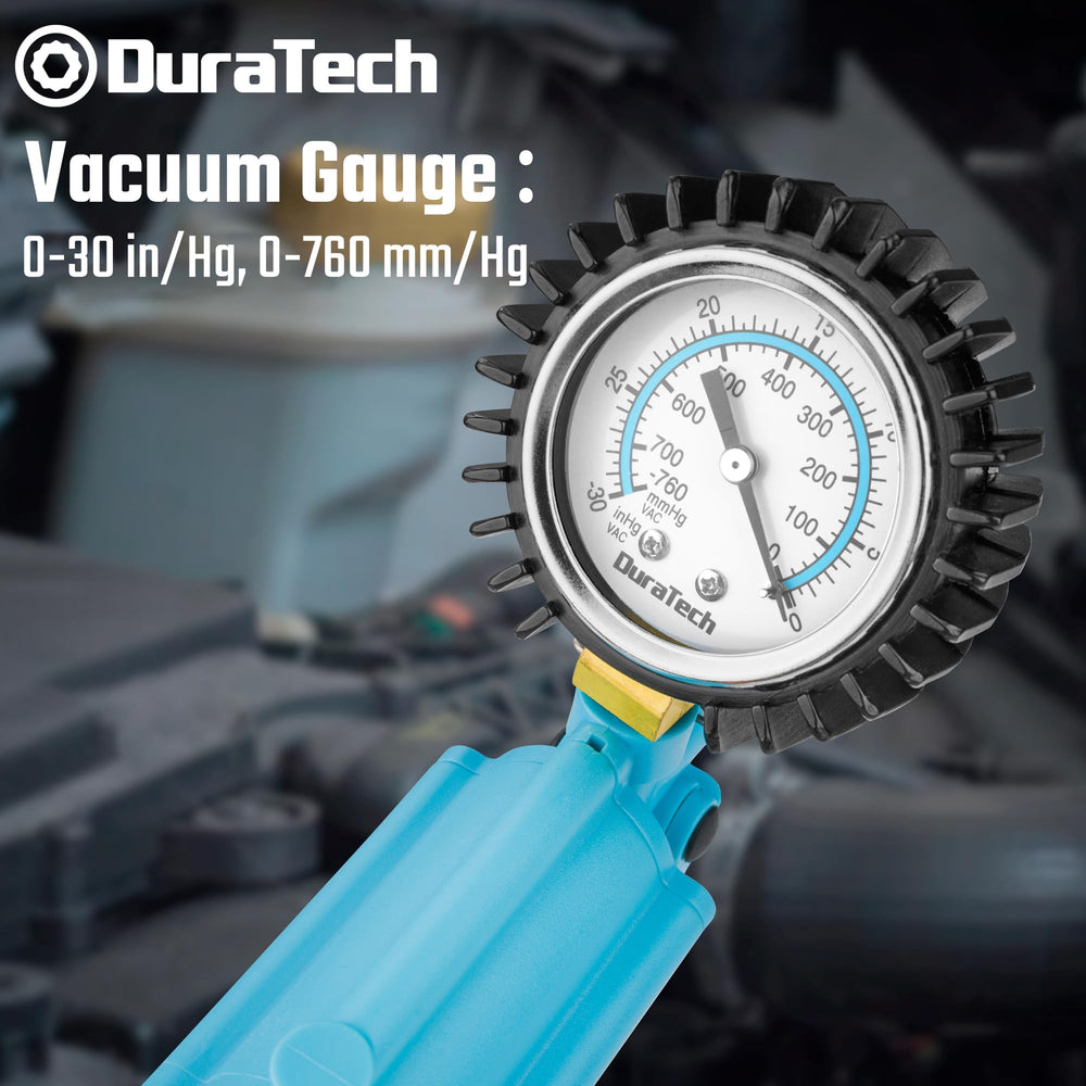 DURATECH transparent 4.05 oz reservoir jar detail enabling visible fluid collection and inspection
