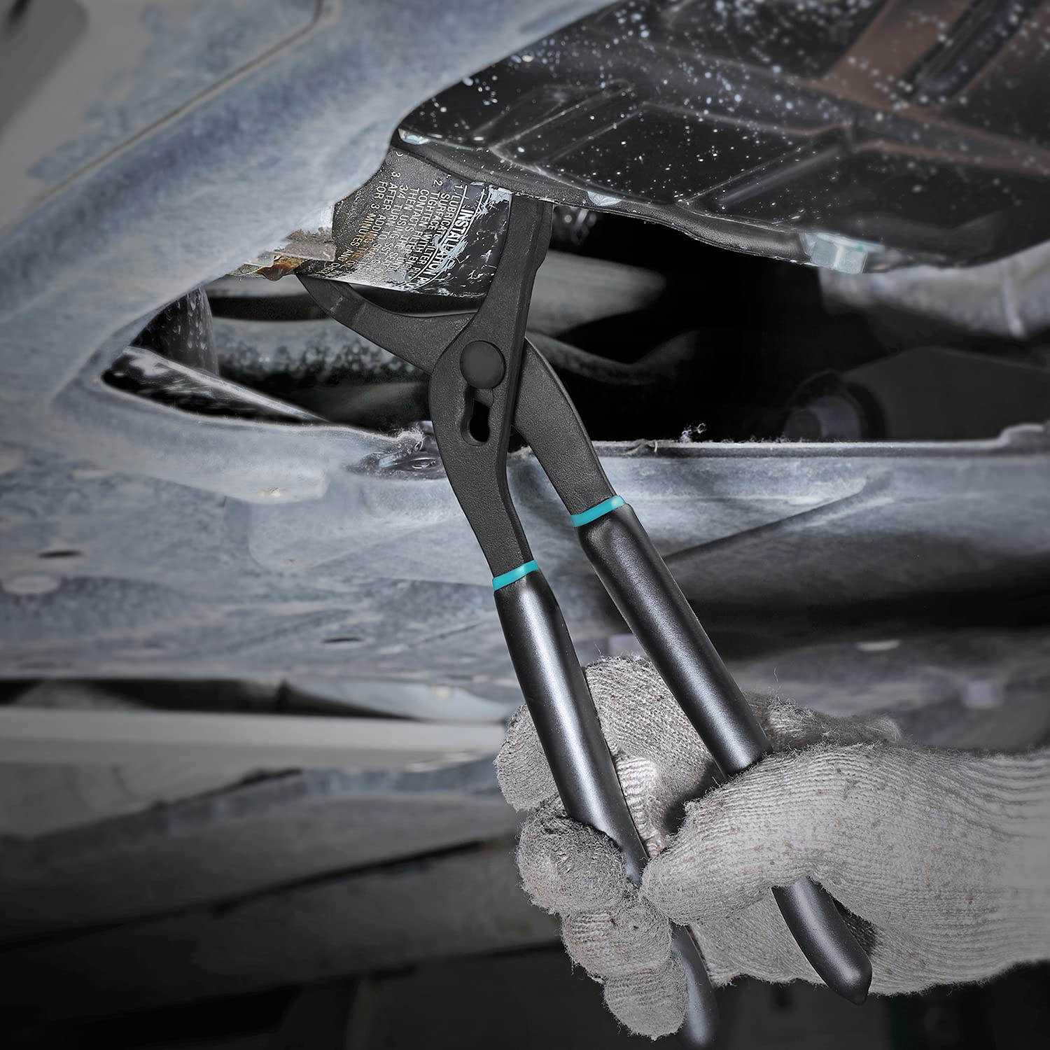 DURATECH tools beside ruler showing 12-inch length and size compatibility