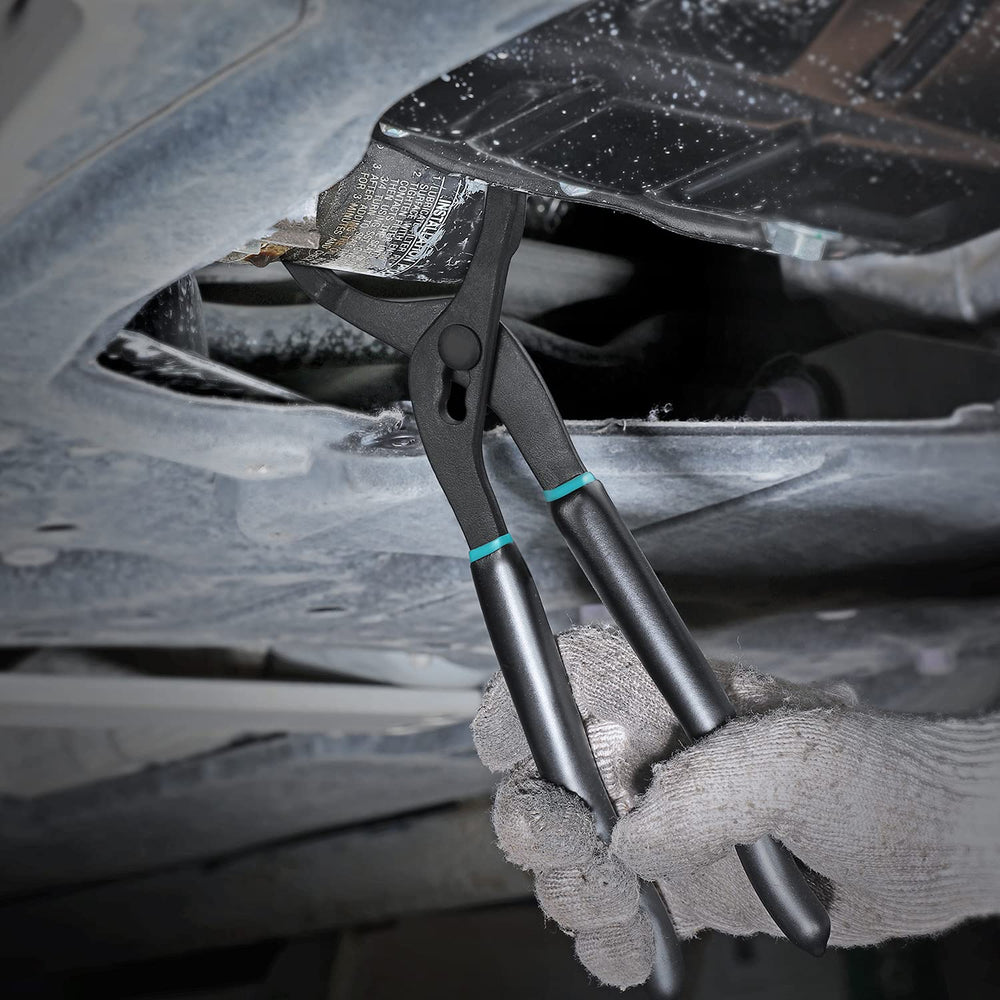 DURATECH tools beside ruler showing 12-inch length and size compatibility