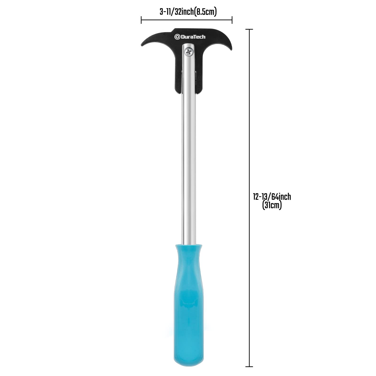 DURATECH handle detail with chrome plating for durability and easy cleaning