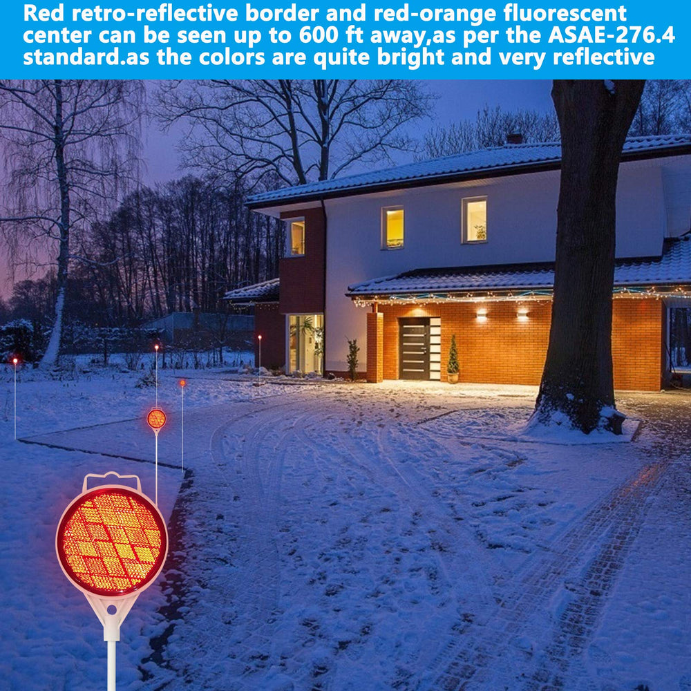 DXSIGN markers installed at a driveway entrance improving driver recognition and safety