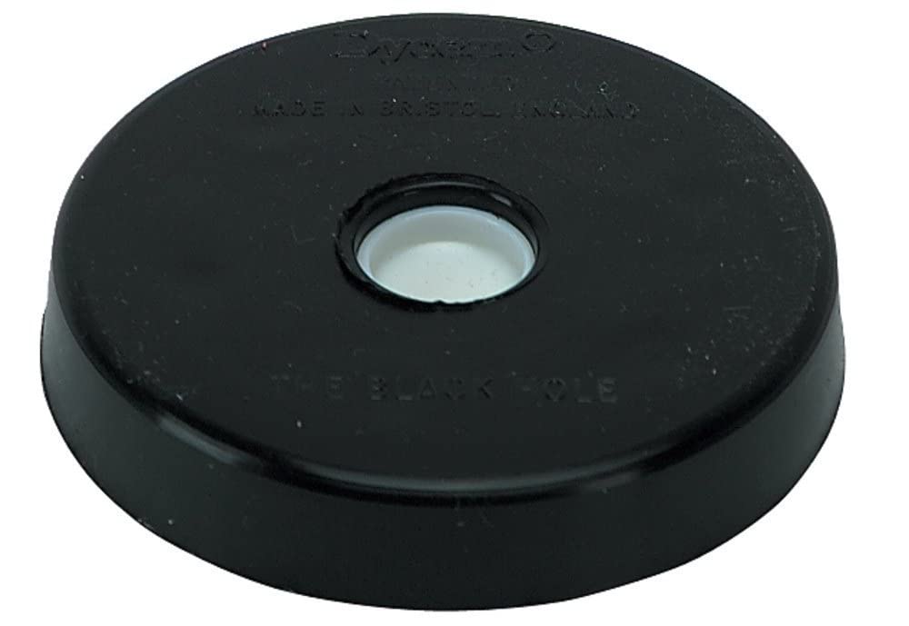 Dycem Black Hole cello mat front view showing grip and floor protection