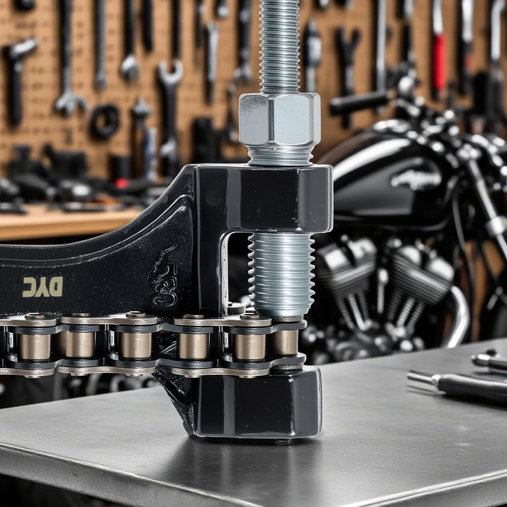 DYCTAHO chain installed on a mini bike illustrating improved drivetrain fit