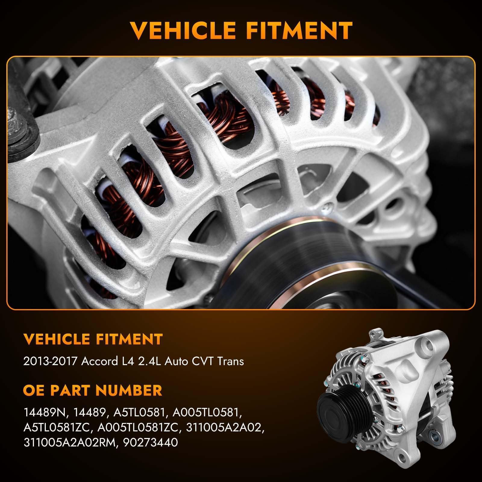 DynaVim Parts alternator rear connector detail demonstrating correct electrical fitment